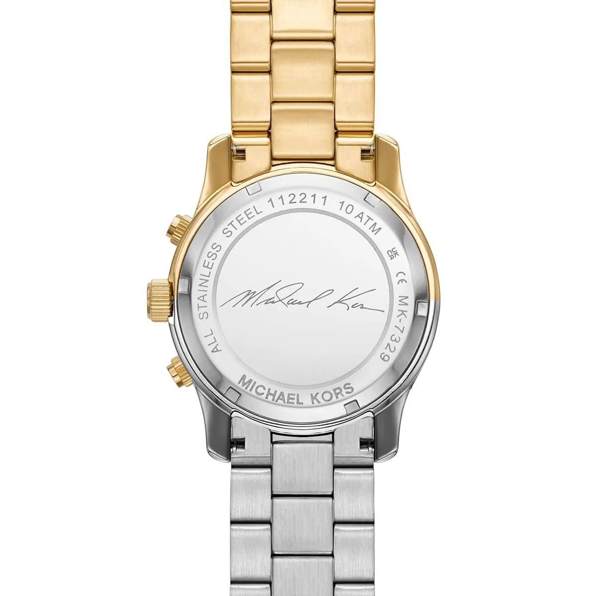 Michael Kors Runway MK7329 Two-Tone Silver & Gold Crystal Pavé Women's Watch