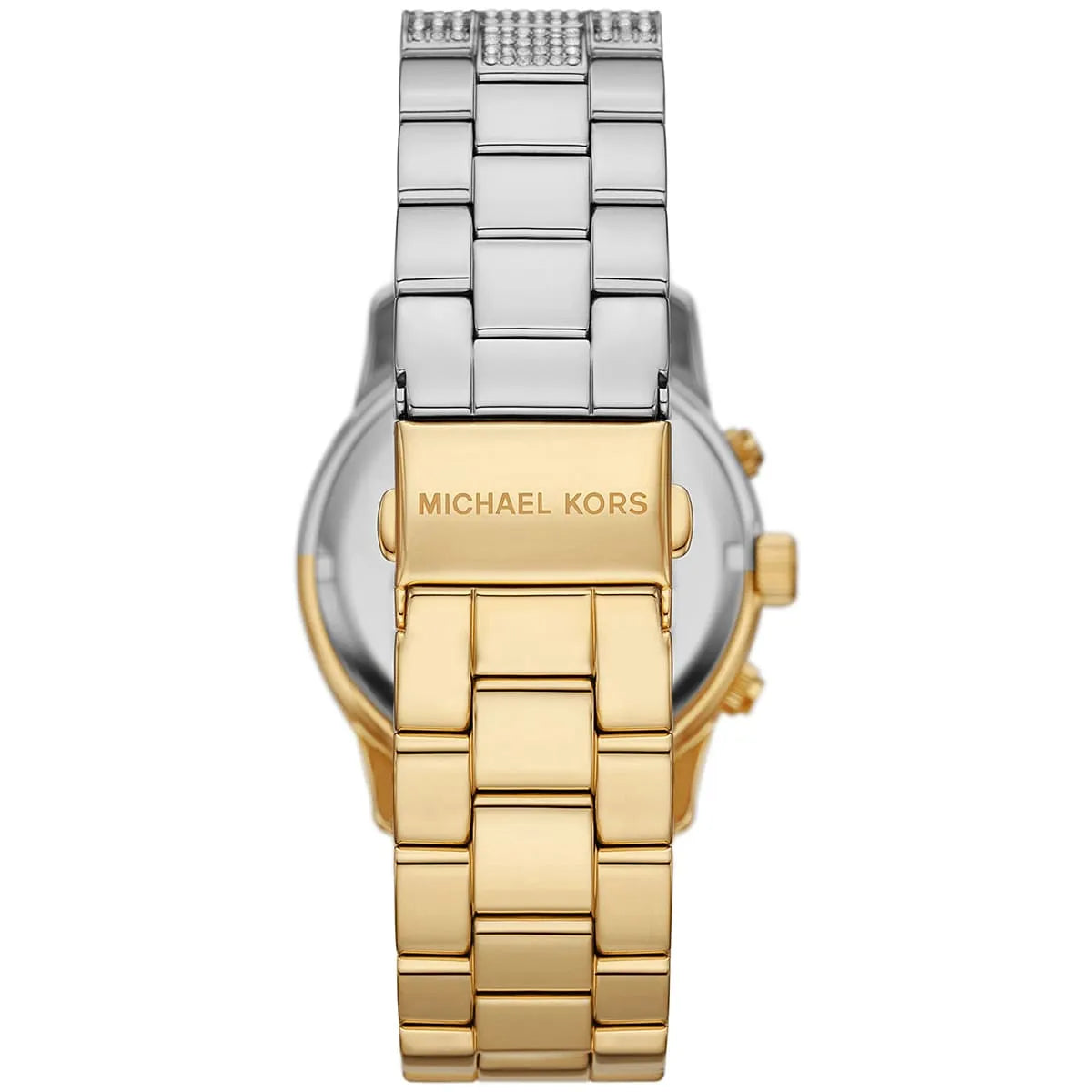 Michael Kors Runway MK7329 Two-Tone Silver & Gold Crystal Pavé Women's Watch