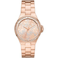Michael Kors Lennox MK7405 Rose Gold MK Logo Chain Watch