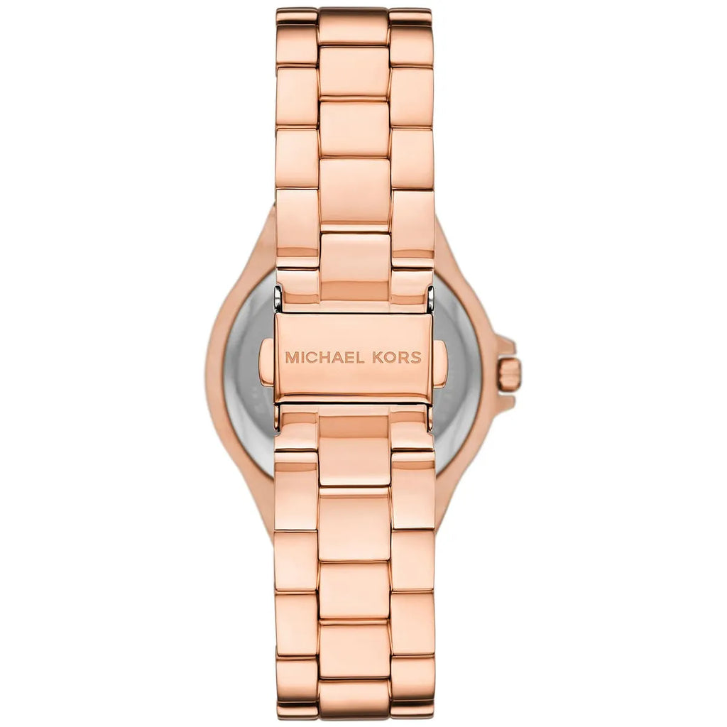 Michael Kors Lennox MK7405 Rose Gold MK Logo Chain Watch