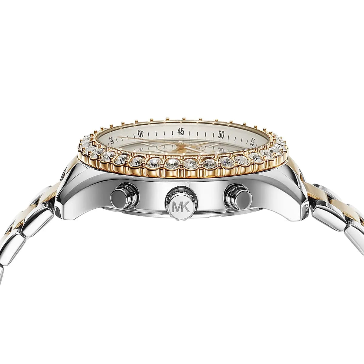 Michael Kors Everest MK7415 Two-Tone Silver & Gold Crystal Pavé Women's Watch