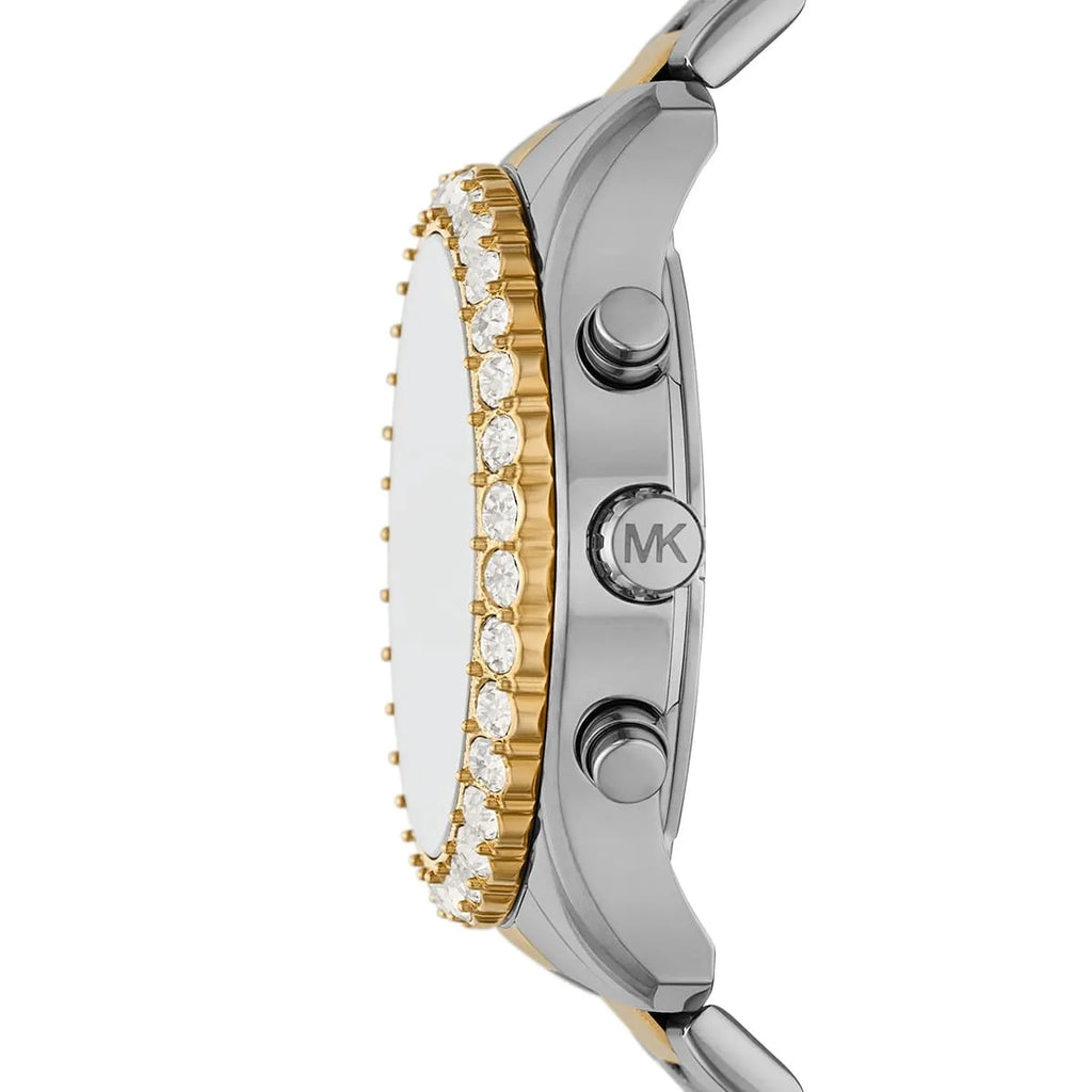 Michael Kors Everest MK7415 Two-Tone Silver & Gold Crystal Pavé Women's Watch