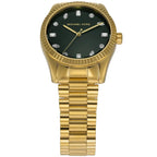 Michael Kors Lexington MK7449 Green Dial Gold-Tone Stainless Steel Women's Watch