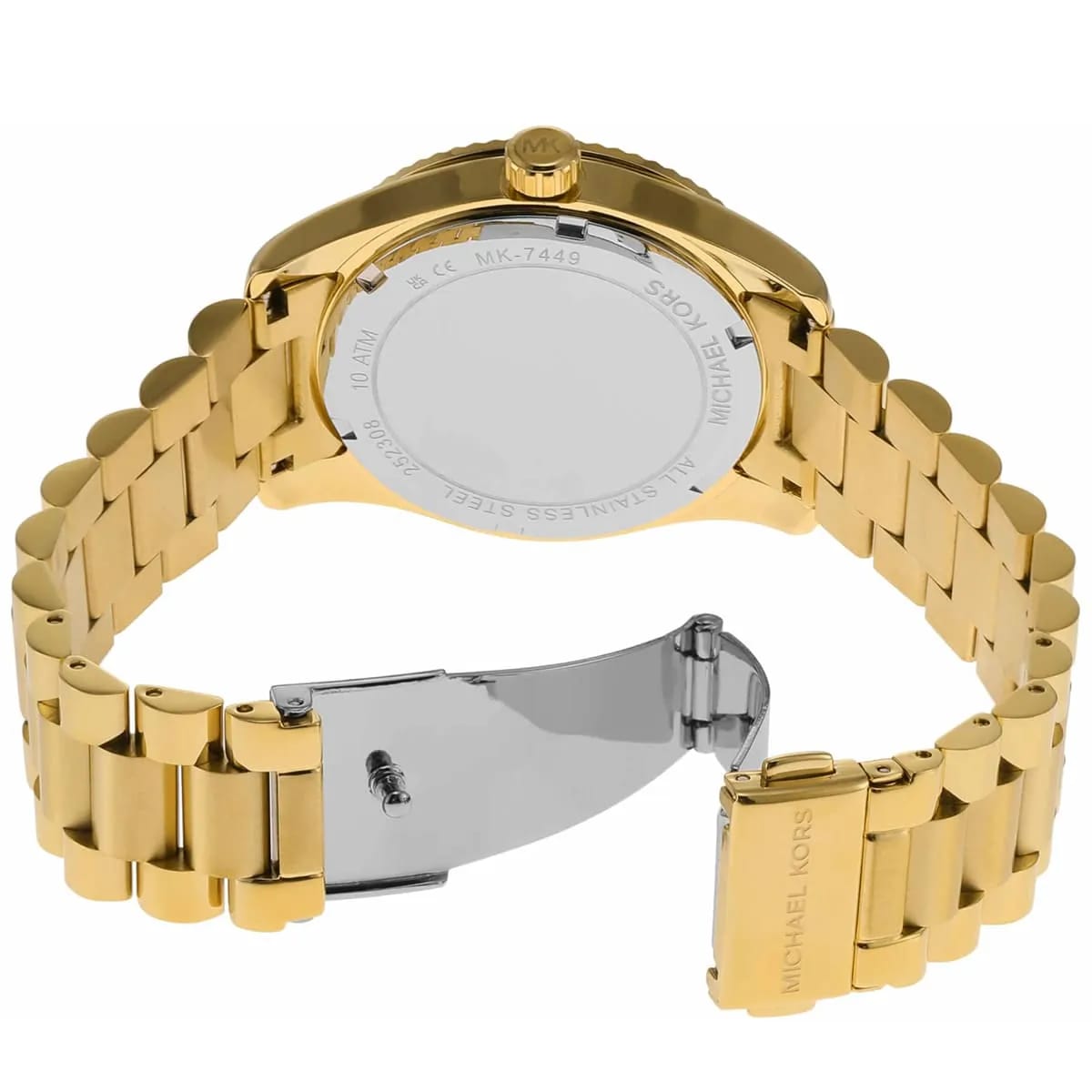 Michael Kors Lexington MK7449 Green Dial Gold-Tone Stainless Steel Women's Watch