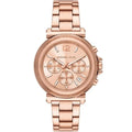Michael Kors Maren MK7494 Rose Gold-Tone Chronograph Women's Watch