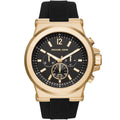 Michael Kors MK8445 Men’s Black Dial Black Rubber Strap Chronograph Watch