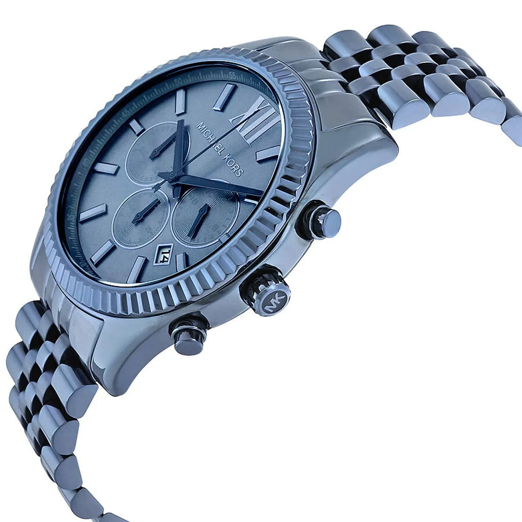 Michael Kors MK8480 Men’s Blue Dial Blue Stainless Steel Lexington Chronograph Watch