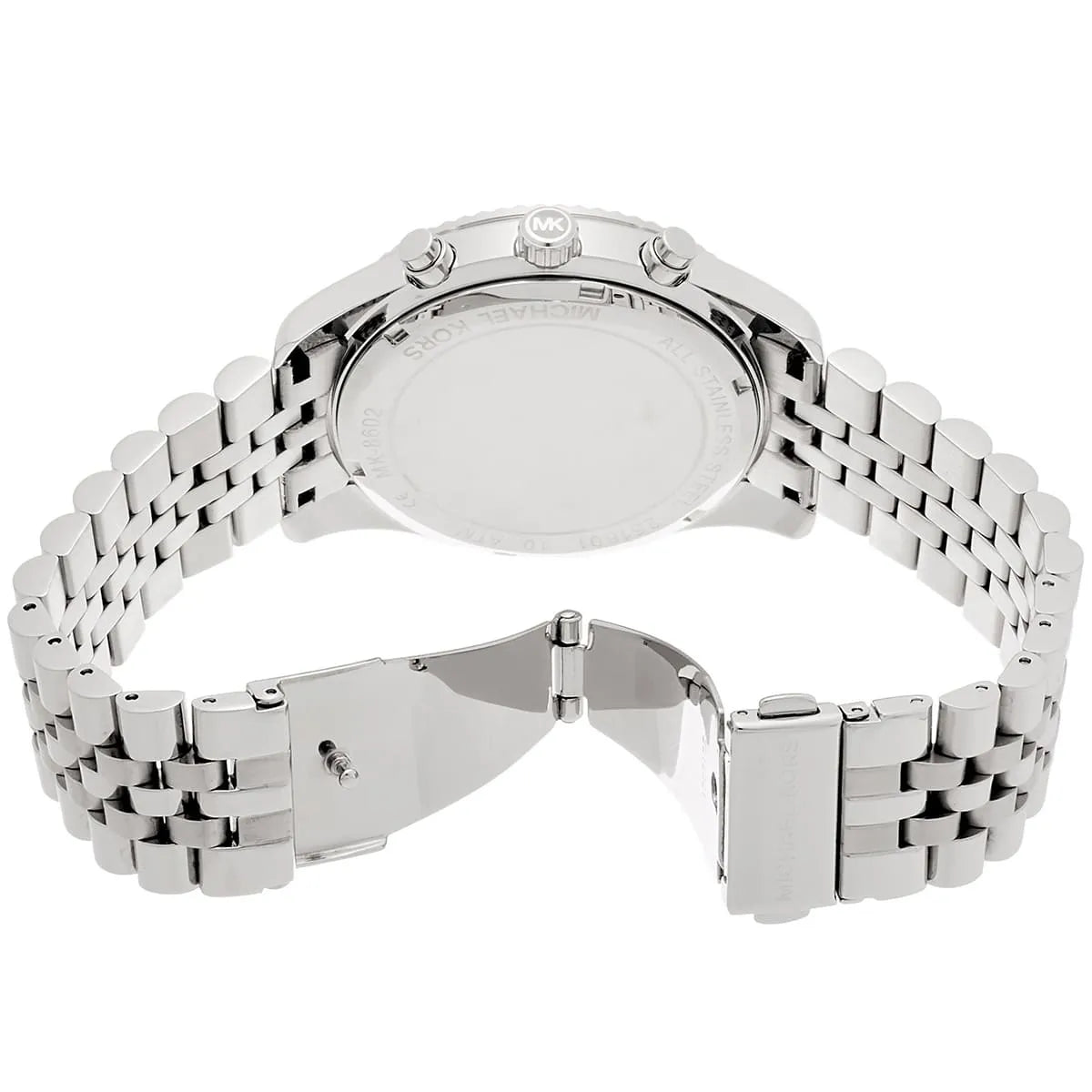Michael Kors Lexington MK8602 Silver-Tone Black Dial Men's Watch