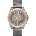 Michael Kors Brecken MK8868 Grey Case Rose Gold Bezel Men's Watch