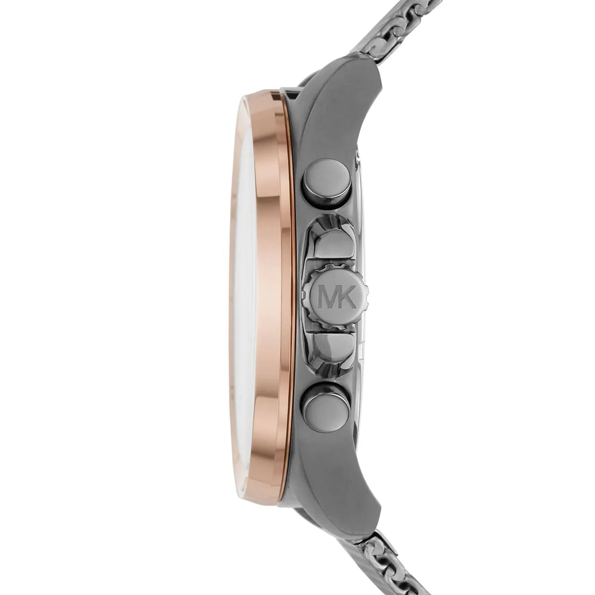 Michael Kors Brecken MK8868 Grey Case Rose Gold Bezel Men's Watch