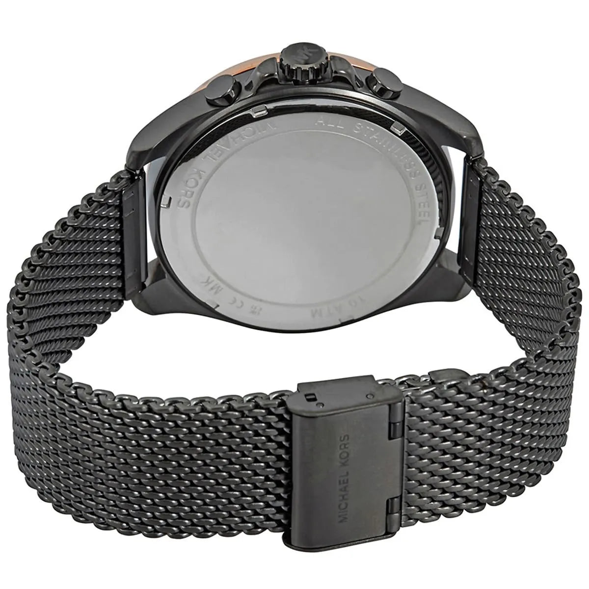 Michael Kors Brecken MK8868 Grey Case Rose Gold Bezel Men's Watch