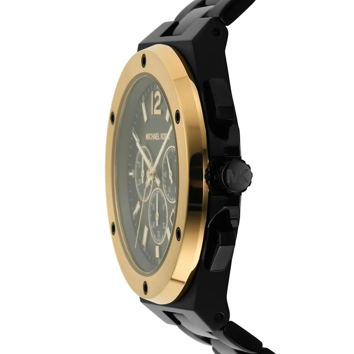 Michael Kors MK8941 Men’s Black Dial Black Gold Stainless Steel Lennox Chronograph Watch