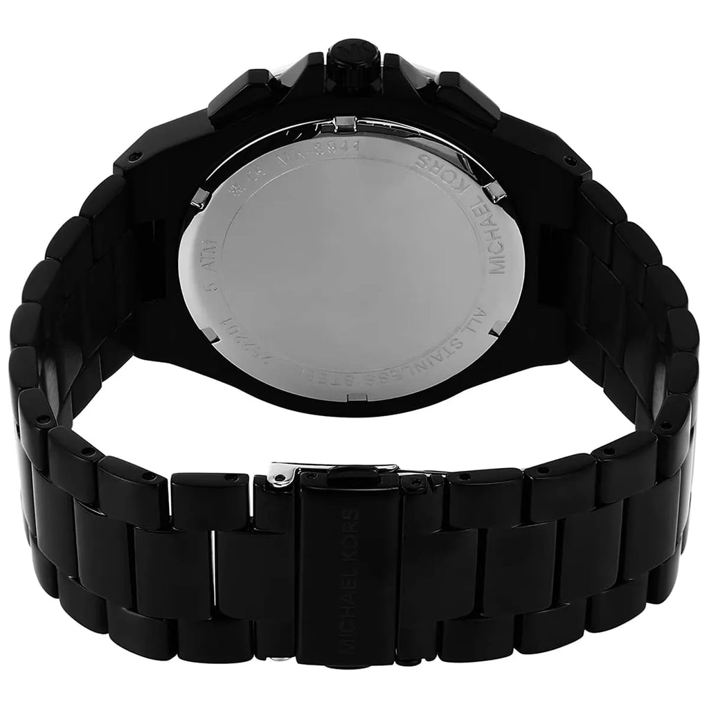 Michael Kors MK8941 Men’s Black Dial Black Gold Stainless Steel Lennox Chronograph Watch