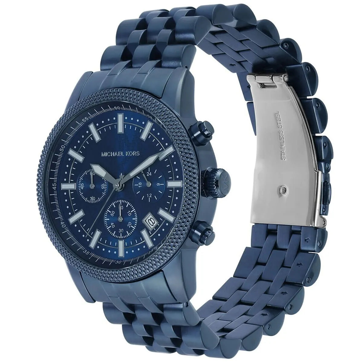 Michael Kors Hutton MK9088 Chronograph All-Navy Blue Stainless Steel Men's Watch