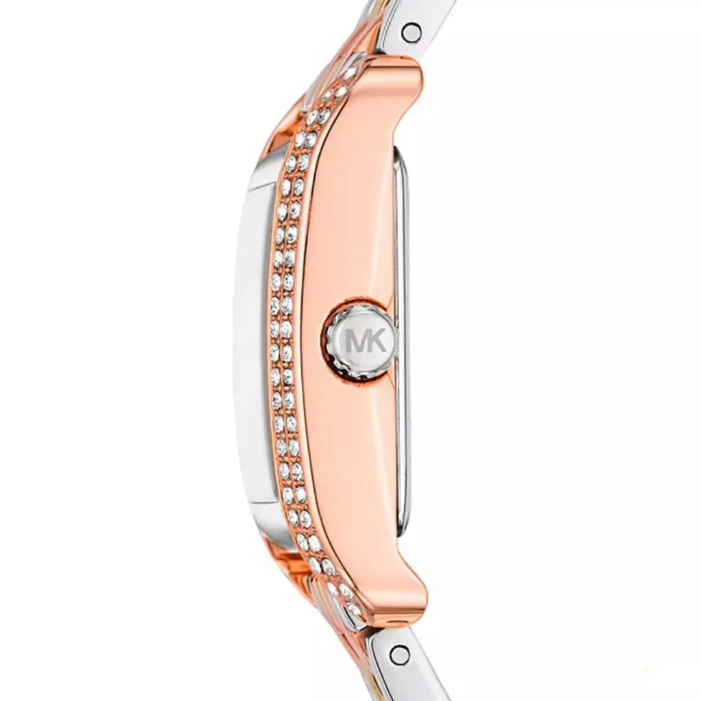 Michael Kors Emery MKo1146 White Dial Tri-Tone Stainless Steel Women's Watch