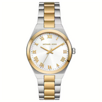 Michael Kors MK7464 Women’s White Dial Two-Tone Stainless Steel Lennox Watch