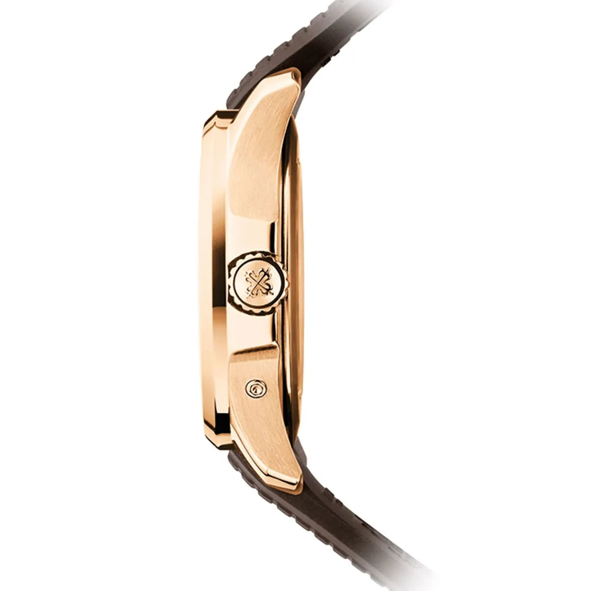 Patek Philippe Men’s Aquanaut Travel Time Rose Gold Brown Dial Watch