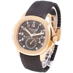 Patek Philippe Men’s Aquanaut Travel Time Rose Gold Brown Dial Watch
