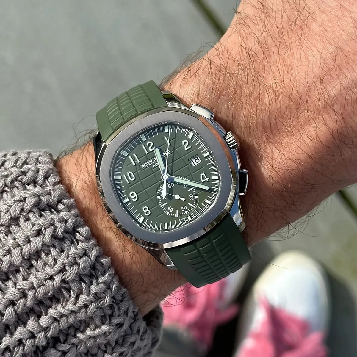 Patek Philippe Men’s Aquanaut Chronograph Khaki Green Watch