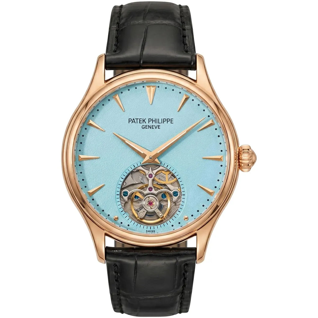Patek Philippe Men’s Nautilus White Dial Black Strap Watch