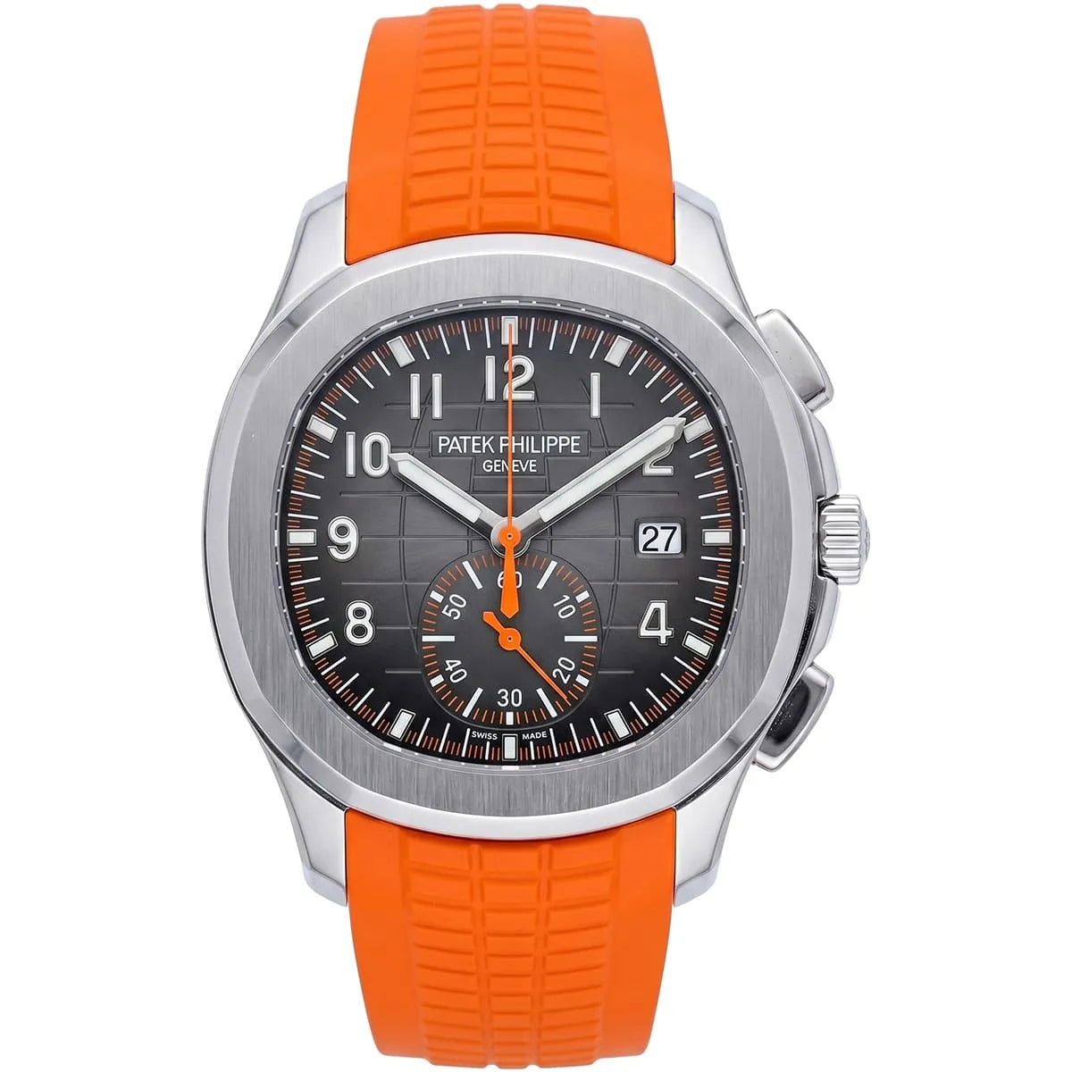 Patek Philippe Men’s Aquanaut Chronograph Orange Strap Watch