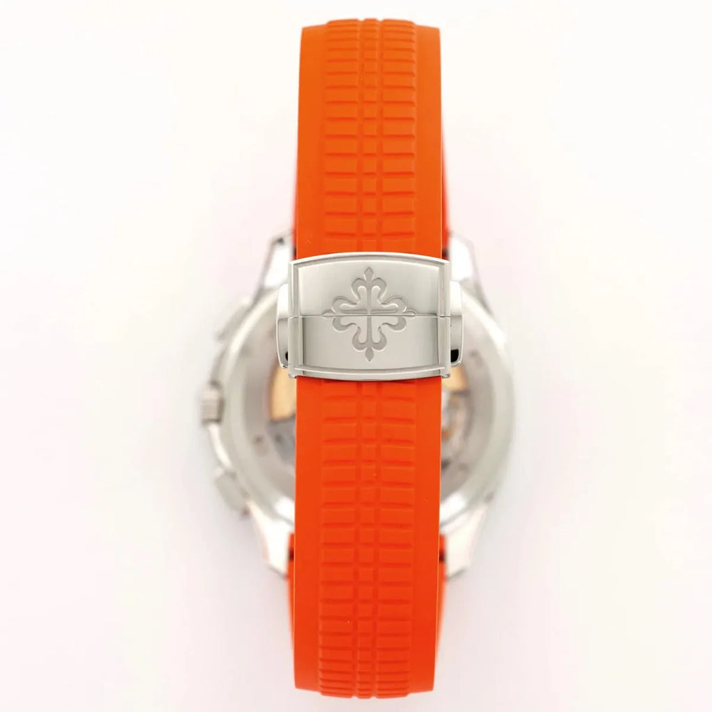 Patek Philippe Men’s Aquanaut Chronograph Orange Strap Watch