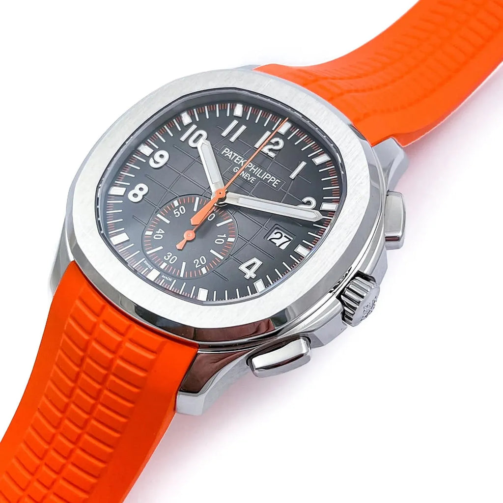 Patek Philippe Men’s Aquanaut Chronograph Orange Strap Watch