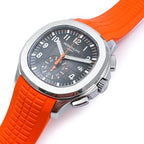 Patek Philippe Men’s Aquanaut Chronograph Orange Strap Watch