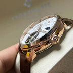 Patek Philippe Men’s Rose Gold Tone Tourbillon Perpetual Watch