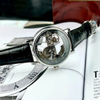 Patek Philippe Men’s Skeleton Dial Silver-Tone Watch – 6821G