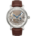 Patek Philippe Men’s Skeleton Dial Watch with Brown Leather Strap