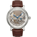 Patek Philippe Men’s Skeleton Dial Watch with Brown Leather Strap