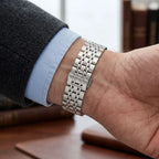 Patek Philippe Men’s Blue Textured Dial Open-Heart Watch