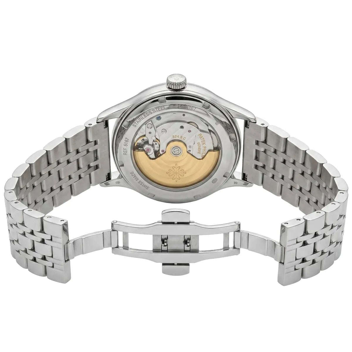 Patek Philippe Men’s Green Textured Dial Open-Heart Watch