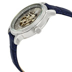 Maserati Epoca R8821118002 Gray Skeleton Automatic Blue Leather Men's Watch