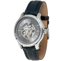 Maserati Epoca R8821118002 Gray Skeleton Automatic Blue Leather Men's Watch