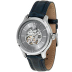 Maserati Epoca R8821118002 Gray Skeleton Automatic Blue Leather Men's Watch