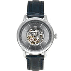 Maserati Epoca R8821118002 Gray Skeleton Automatic Blue Leather Men's Watch