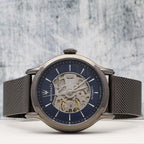 Maserati Epoca R8823118006 Gunmetal Blue Open Heart Automatic Men's Watch