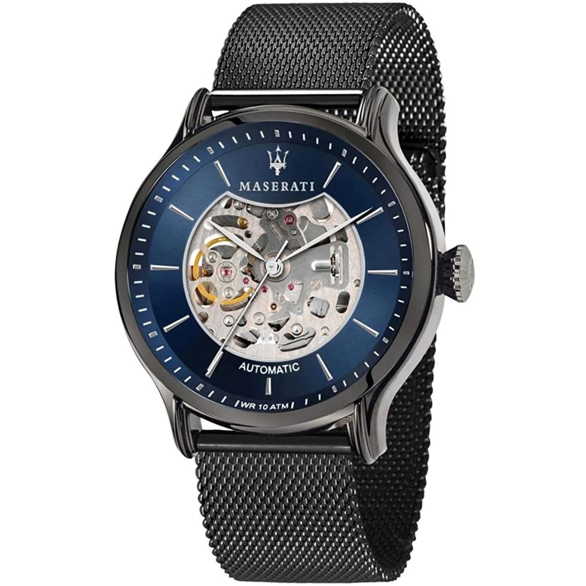 Maserati Epoca R8823118006 Gunmetal Blue Open Heart Automatic Men's Watch
