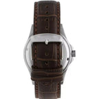 Maserati Competizione R8851100004 Silver Blue Dial Brown Leather Men's Watch