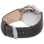 Maserati Potenza R8851108014 Two-Tone Silver Rose Gold Brown Leather Watch