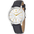 Maserati Epoca R8851118002 Silver Dial Gold Accents Black Leather Men's Watch