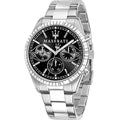 Maserati Competizione R8853100014 Silver Case Black Dial Men's Watch