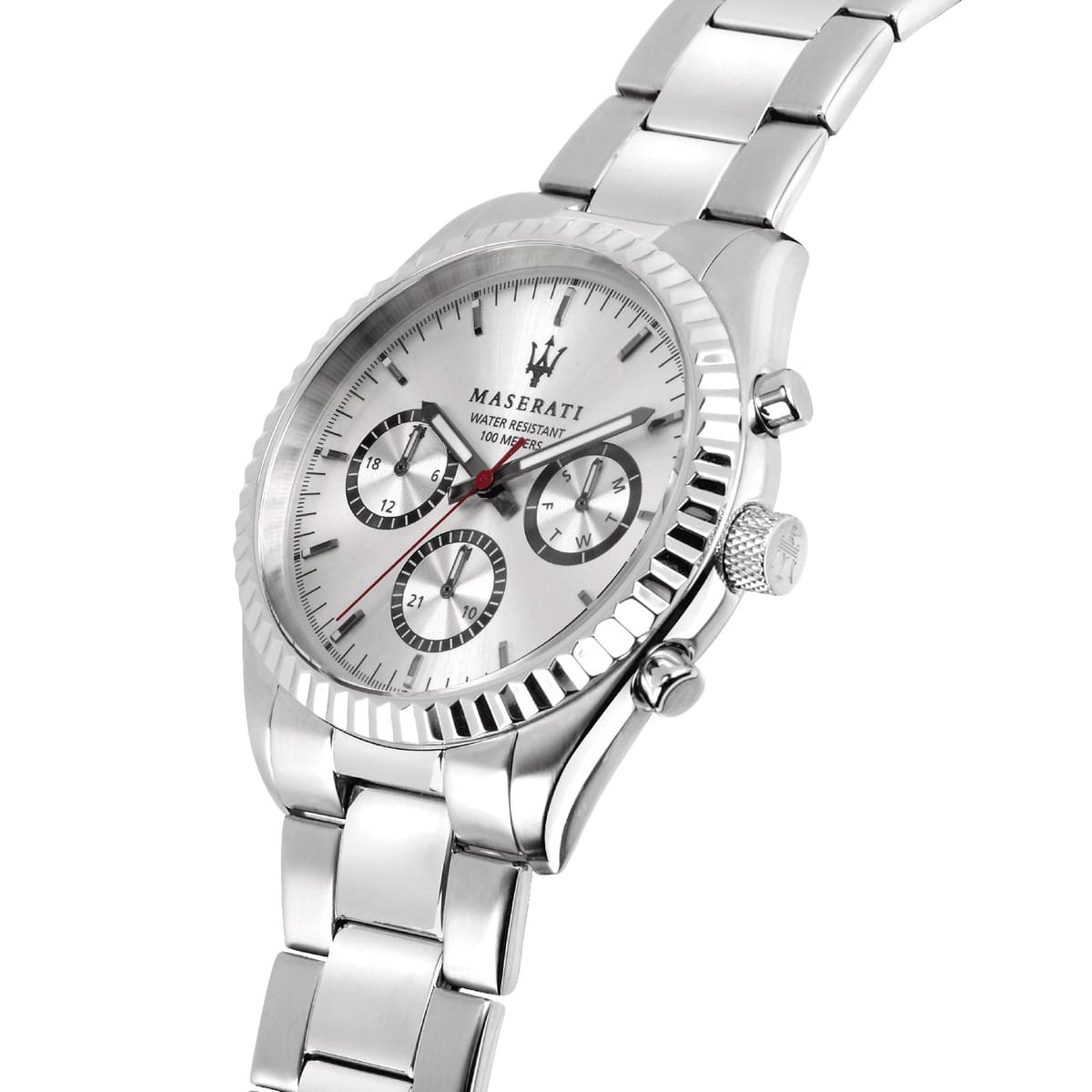 Maserati Competizione R8853100018 Silver Dial Metal Men's Watch