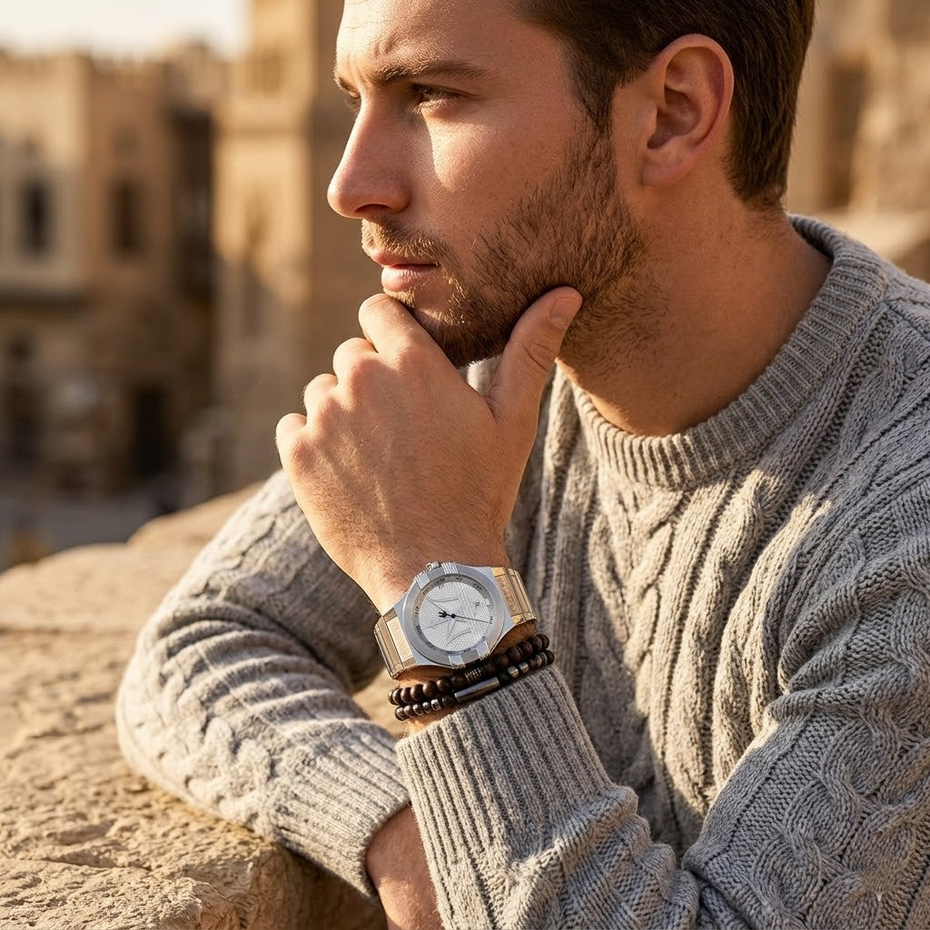 ساعة رجالي ميزراتي بوتنزا كورس R8853108002 مينا فضي معدن