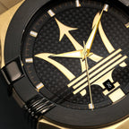 Maserati Potenza R8853108006 Gold Matte Black Dial Mesh Men's Watch