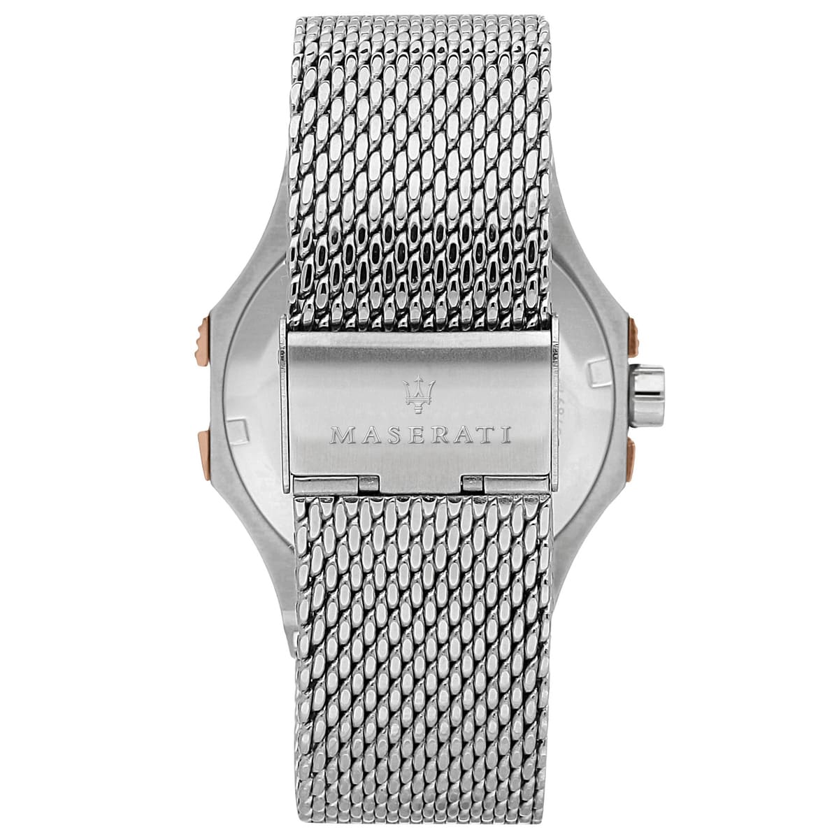 Maserati Potenza R8853108007 Two-Tone Silver Rose Gold Mesh Men's Watch