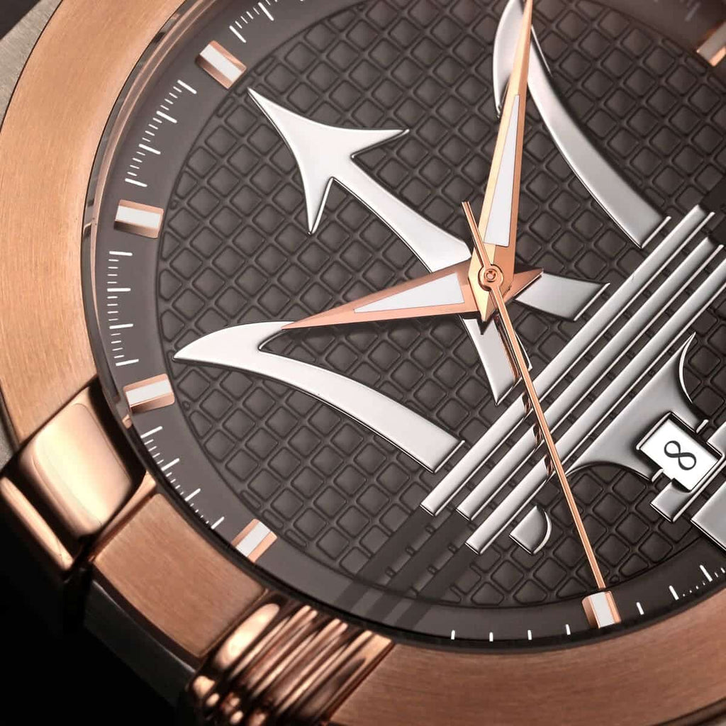Maserati Potenza R8851108011 Brown Dial Leather Men's Watch