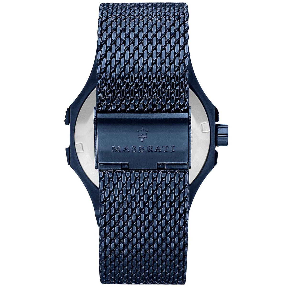 Maserati Potenza R8853108008 Blue Case Gold Trident Mesh Men's Watch